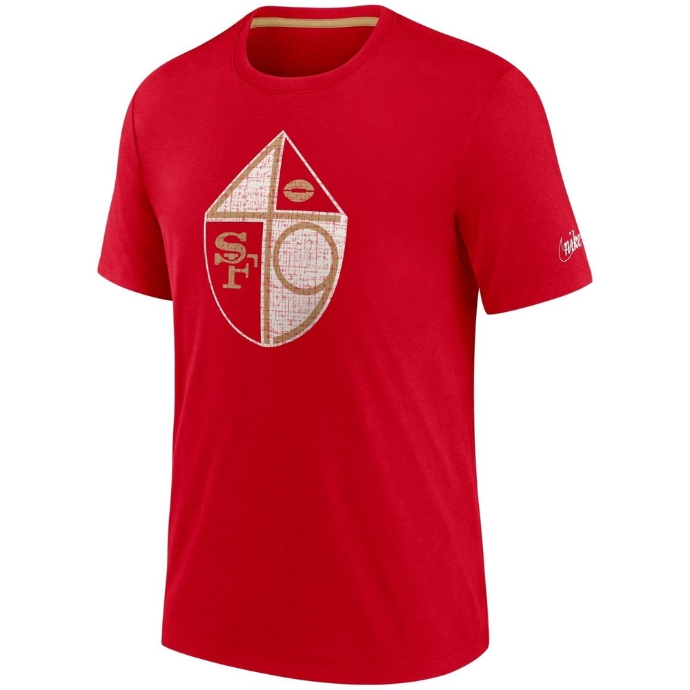 Nike® (Men's MEDIUM) San Francisco 49ers Rewind™ Logo Tri-Blend‎ T-Shirt